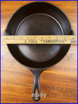 Wagner Sidney, O #7A Vintage Restored Cast Iron Skillet Arc/Straight Logo