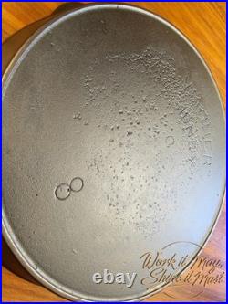 Wagner Sidney O #8 Vintage Restored Cast Iron Skillet Double Arc Logo