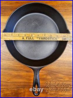 Wagner Sidney O #8 Vintage Restored Cast Iron Skillet Double Arc Logo