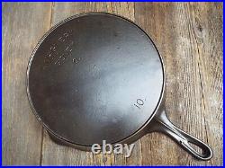 Wagner Sidney O Arc Logo Cast Iron Skillet With Heat Ring #10, 11-3/4, restored