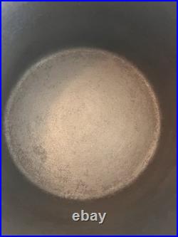 Wagner Sidney O Cast Iron Flat Bottom Kettle #7 Arc Straight Logo Restored