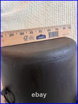 Wagner Sidney O Cast Iron Flat Bottom Kettle #7 Arc Straight Logo Restored