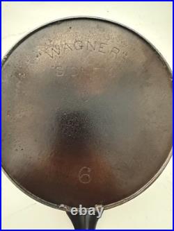 Wagner Sidney O Cast Iron Skillet #6 Full Heat Ring c. 1915-1925 Antique