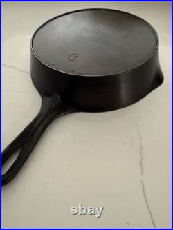 Wagner Sidney O Cast Iron Skillet #6 Full Heat Ring c. 1915-1925 Antique