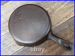 Wagner Stylized Logo 5 PC Cast Iron Skillet Set #'s 10, 8, 6, 5, & 3, restored