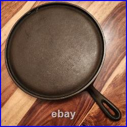 Wagner (Unmarked) Hand Griddle #9, MIUSA, Screw Mark, MM B, Restored