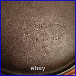 Wagner (Unmarked) Hand Griddle #9, MIUSA, Screw Mark, MM B, Restored