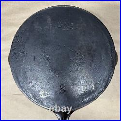 Wagner Wagner Arch Logo No 8 Cast Iron Skillet 10 Frying Pan Flat