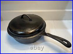 Wagner Ware 10.5 1891 Cast Iron Chicken Fryer Self Basting Lid (Griswold)