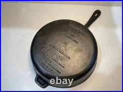 Wagner Ware 10.5 1891 Cast Iron Chicken Fryer Self Basting Lid (Griswold)