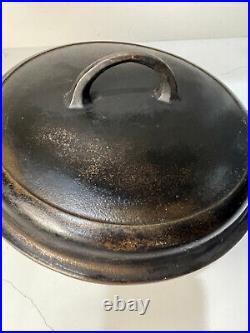 Wagner Ware 10.5 1891 Cast Iron Chicken Fryer Self Basting Lid (Griswold)