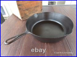 Wagner Ware #9 Cast Iron Deep Skillet Chicken Fryer & Matching Cover Restored