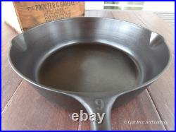 Wagner Ware #9 Cast Iron Deep Skillet Chicken Fryer & Matching Cover Restored