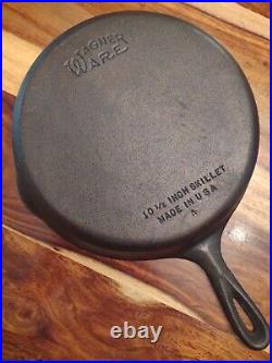 Wagner Ware Cast Iron 10-1/2 Inch Skillet, MIUSA, MM A