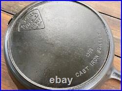 Wagner Ware Cast Iron #13 Pie Logo Skillet