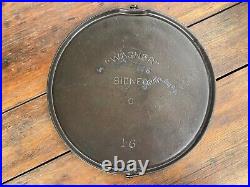 Wagner Ware Cast Iron #16 Bailed Griddle