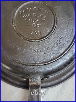 Wagner Ware Cast Iron 3 PC Low Base #8 Waffle Maker, Restored Pat'd Sept 1925