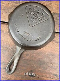 Wagner Ware Cast Iron #3 Pie Logo Skillet