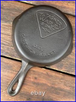Wagner Ware Cast Iron #3 Pie Logo Skillet