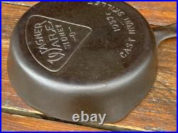 Wagner Ware Cast Iron #3 Pie Logo Skillet