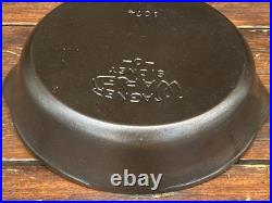 Wagner Ware Cast Iron #4 SMOOTH Bottom Skillet with Wooden Handle