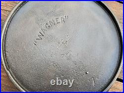 Wagner Ware Cast Iron #7 Oldest Style Arc Logo Griddle