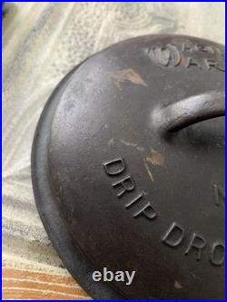 Wagner Ware Cast Iron #8 Fully Marked Drip Drop Roaster Lid #1268 Free Fast Ship