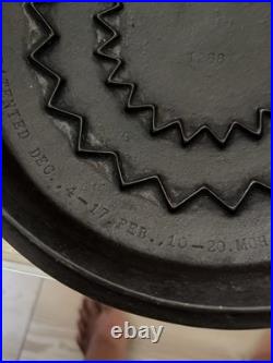 Wagner Ware Cast Iron #8 Fully Marked Drip Drop Roaster Lid #1268 Free Fast Ship