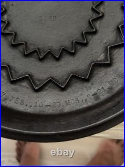 Wagner Ware Cast Iron #8 Fully Marked Drip Drop Roaster Lid #1268 Free Fast Ship