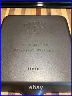 Wagner Ware Cast Iron Bacon and Egg skilet