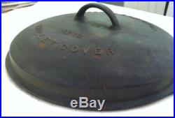 Wagner Ware Cast Iron Drip Drop Skillet Lid Cover No. 12 1072 A