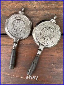 Wagner Ware Cast Iron Plated Toy Waffle Iron