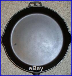 Wagner Ware Cast Iron Skillet #13 Circa 1920-1959 High Stylized Logo 1063 (htf)