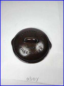 Wagner Ware Cast Iron Skillet LID No. 8 Drip Drop Skillet Cover