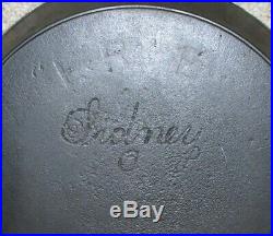 Wagner Ware Cast Iron Skillet Sidney Script #11 With Erie Ghost (htf)