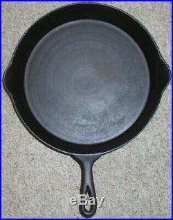 Wagner Ware Cast Iron Skillet Sidney Script #11 With Erie Ghost (htf)