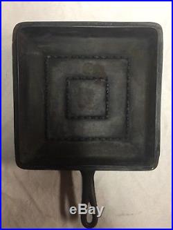 Wagner Ware Cast Iron Square Skillet With Lid- Rare