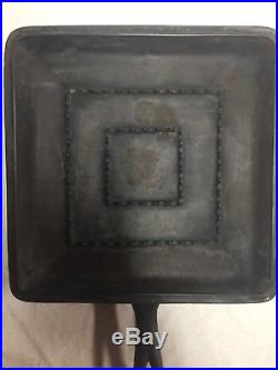 Wagner Ware Cast Iron Square Skillet With Lid- Rare
