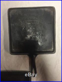 Wagner Ware Cast Iron Square Skillet With Lid- Rare