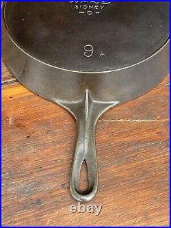 Wagner Ware National #9 Dual Logo Cast Iron Skillet