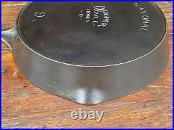 Wagner Ware National #9 Dual Logo Cast Iron Skillet