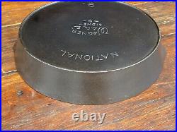 Wagner Ware National #9 Dual Logo Cast Iron Skillet