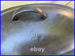 Wagner Ware No. 2 Handwritten Oval Roaster-Dutch oven- withlid- RARE Cast Iron