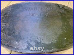 Wagner Ware No. 2 Handwritten Oval Roaster-Dutch oven- withlid- RARE Cast Iron