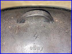 Wagner Ware O No. 4 Cast Iron Oval Roaster With Lid Dutch Oven 1920's Rare 15