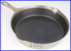 Wagner Ware Plated No 9A Cast Iron Skillet withHeat Ring Excel Restored Condition