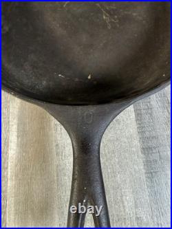 Wagner Ware Sidney 0 1060S Vintage Cast Iron Skillet Pan Double Spout