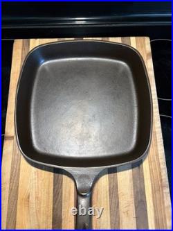 Wagner Ware Sidney -0- Cast Iron 9.5 Square Skillet #1218