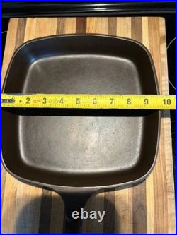 Wagner Ware Sidney -0- Cast Iron 9.5 Square Skillet #1218
