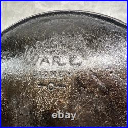 Wagner Ware Sidney -0- Stylized Logo 1059C #9 Cast Iron Frypan